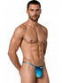 CandyMan 9586 Men's Underwear Mini G-String Color Blue Print