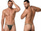 CandyMan 9586 Men's Underwear Mini G-String Color Bottle Green Mesh