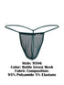CandyMan 9586 G-String Color Bottle Green Mesh