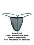 CandyMan 9586 Men's Underwear Mini G-String Color Bottle Green Mesh