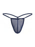 CandyMan 9586 Men's Underwear Mini G-String Color Dark Blue Mesh