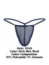 CandyMan 9586 G-String Color Dark Blue Mesh