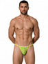 CandyMan 9586 Men's Underwear Mini G-String Color Hot Green Mesh