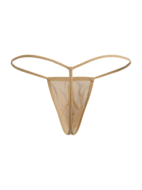 CandyMan 9586 Men's Underwear Mini G-String Color Mocca Mesh