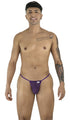 CandyMan 9586 G-String Color Purple Mesh