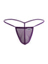 CandyMan 9586 Men's Underwear Mini G-String Color Purple Mesh