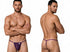 CandyMan 9586 Men's Underwear Mini G-String Color Purple Mesh