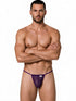 CandyMan 9586 Men's Underwear Mini G-String Color Purple Mesh