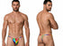 CandyMan 9586 Men's Underwear Mini G-String Color Rainbow Print
