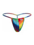 CandyMan 9586 Men's Underwear Mini G-String Color Rainbow Print