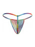 CandyMan 9586 Men's Underwear Mini G-String Color Rainbow Print