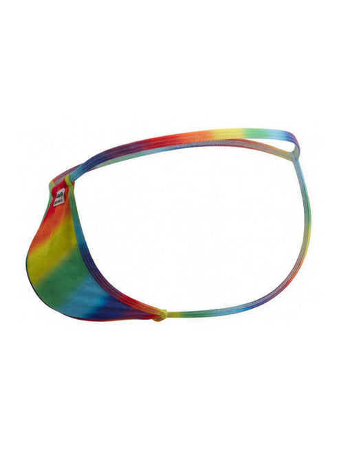 CandyMan 9586 Men's Underwear Mini G-String Color Rainbow Print