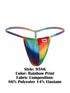 CandyMan 9586 Men's Underwear Mini G-String Color Rainbow Print