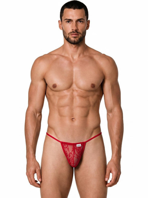 CandyMan 9586 Men's Underwear Mini G-String Color Red