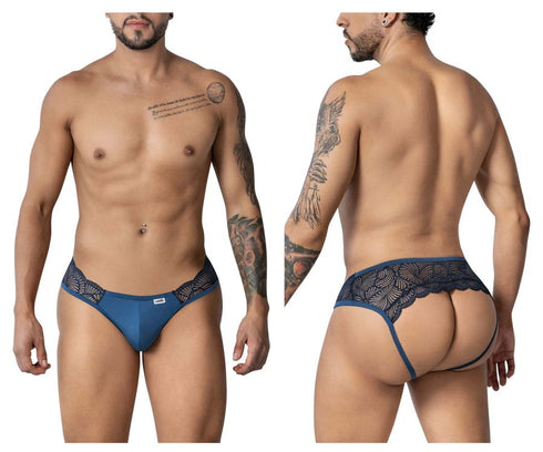 CandyMan 99312 Lace Jockstrap Color Navy
