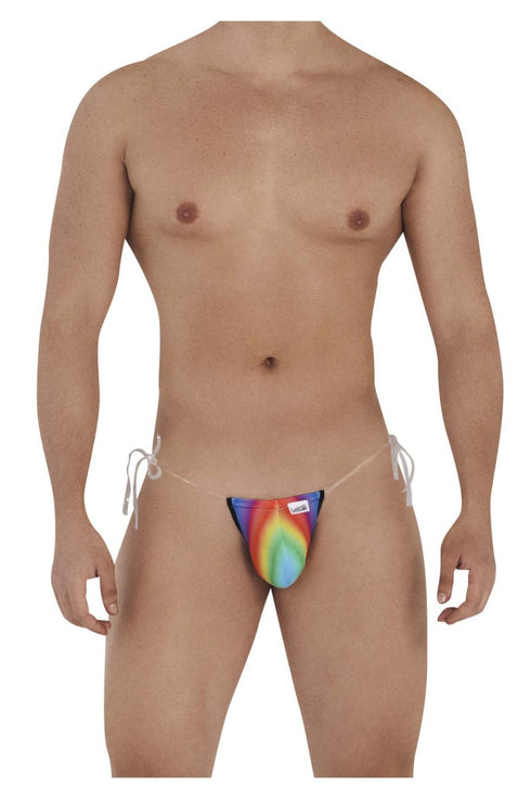 CandyMan 99571X Invisible Micro G-String Color Rainbow Prints