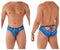 CandyMan 99615X Spank Me Lace Briefs Color Dark Blue