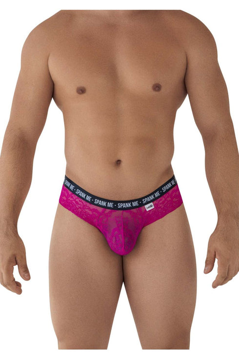 CandyMan 99615X Spank Me Lace Briefs Color Pink