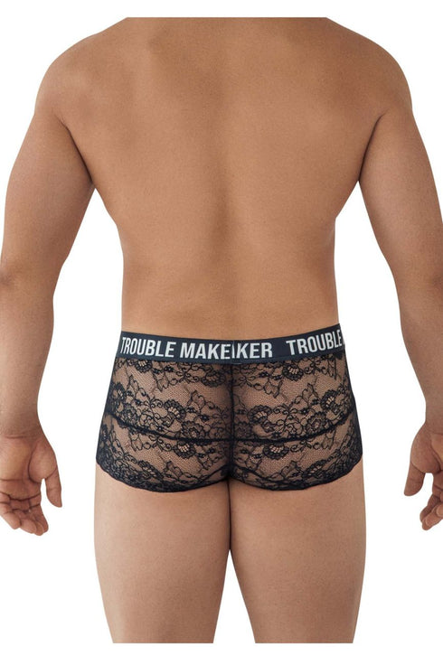 CandyMan 99616X Trouble Maker Lace Trunks Color Black