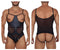 CandyMan 99670X Harness Bodysuit Color Black