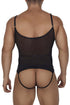 CandyMan 99670X Harness Bodysuit Color Black