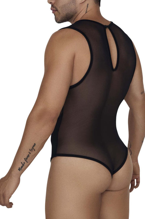 CandyMan 99699X Mesh Bodysuit Color Black
