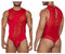 CandyMan 99699X Mesh Bodysuit Color Red