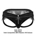 CandyMan 99753 Fringe Jockstrap Color Black