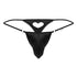 CandyMan 99789 Heart Thongs Color Black