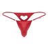 CandyMan 99789 Heart Thongs Color Red