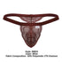 CandyMan 99823 Lace Thongs Color Wine