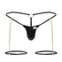 CandyMan 99827 Chain-Garter Thongs Color Black