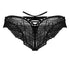 CandyMan 99828 Lace-Mesh Thongs Color Black