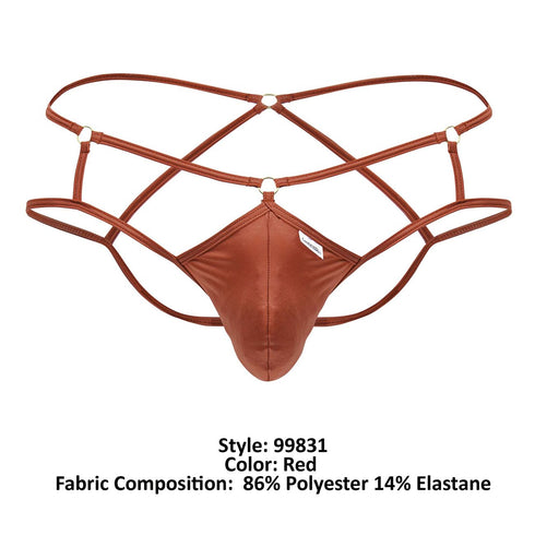 CandyMan 99831 Cage Jockstrap Color Red