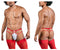 CandyMan 99833 Murse Thongs Color Red-White