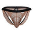 CandyMan 99853 Lace Jockstrap Color Black-Terracotta