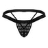 CandyMan 99856 Polka Mesh Thongs Color Black
