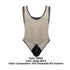 CandyMan 99858 Fishnet Bodysuit Color Beige-Black