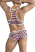 CandyMan 99859 Two Piece Outfit Color Stripes