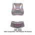 CandyMan 99859 Two Piece Outfit Color Stripes