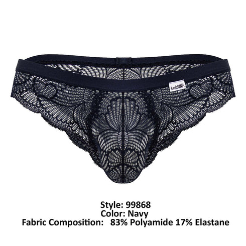 CandyMan 99868 Lace Briefs Color Navy