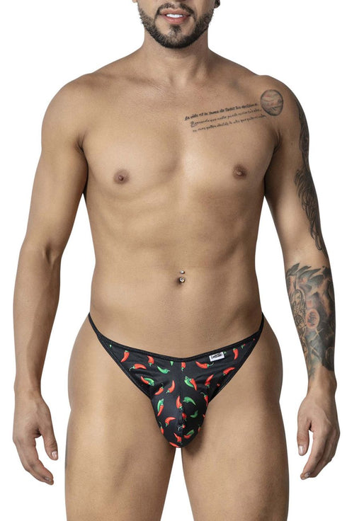 CandyMan 99875 Chili pepper Thongs Color Black Print