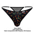 CandyMan 99875 Chili pepper Thongs Color Black Print