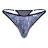 CandyMan 99875 Water prints Thongs Color Blue-White