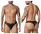 CandyMan 99894 Geometric Mesh Briefs Color Black