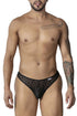 CandyMan 99894 Geometric Mesh Briefs Color Black