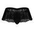 CandyMan 99901 Geometric Mesh Thongs Color Black