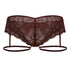 CandyMan 99905 Garter Lace Briefs Color Burgundy