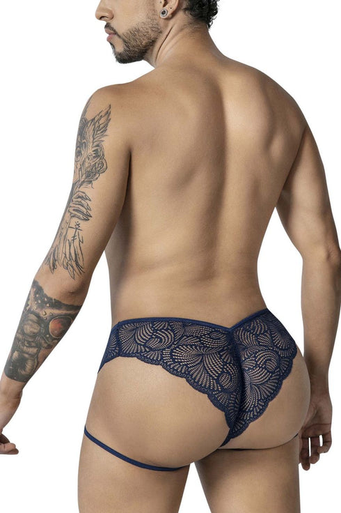CandyMan 99905 Garter Lace Briefs Color Navy