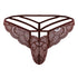 CandyMan 99910 Lace Thongs Color Burgundy